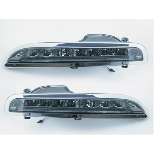 Exterior Accessories - LED Daytime DRL Smoked Lens Driving Light Lamp for 2005-2008 Porsche Boxster 987
