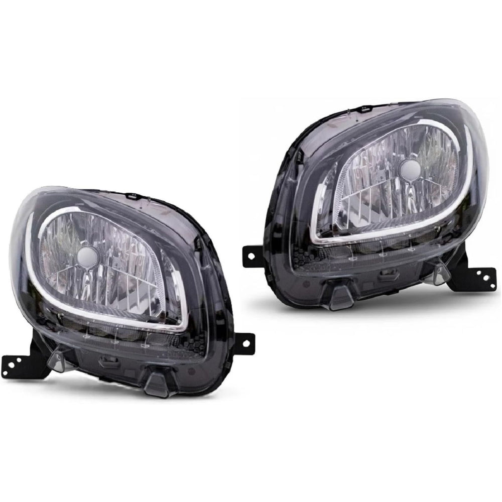 Assembly Headlight Lamp Clear Lens / Black Base – For Smart Fortwo 453 Mk3 (2014–2019)