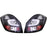 LED Tail Lights Black Base White Bar for Skoda Fabia II Mk2 2007–2014