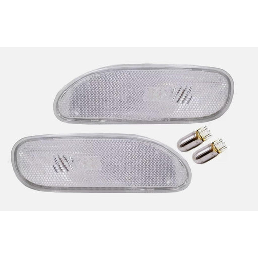 Crystal Clear Front Bumper Side Marker Lights Pair for Mitsubishi Eclipse 1994–1999