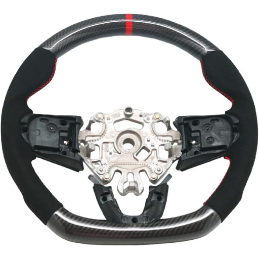 Carbon Fiber & Suede Steering Wheel – For Mini Cooper F56/F55/F57 S & JCW (2014–2021)