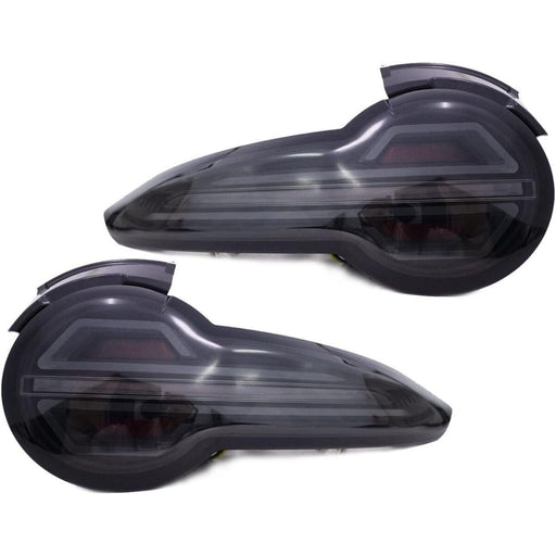 Black Smoked Full LED Tail Lights with Sequential Indicators for Mazda MX-5 Miata ND (2015–2023)