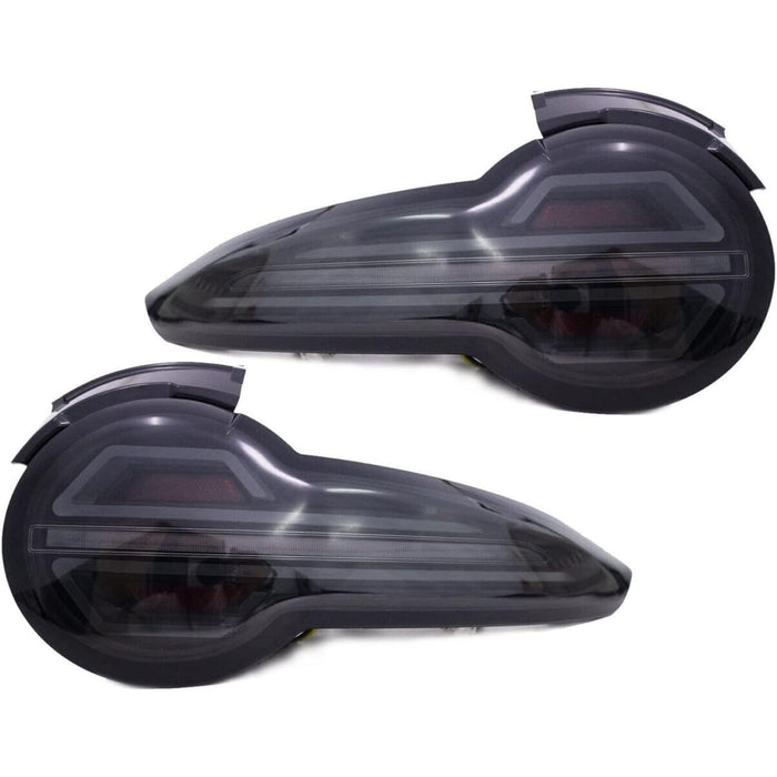 Black Smoked Full LED Tail Lights with Sequential Indicators for Mazda MX-5 Miata ND (2015–2023)