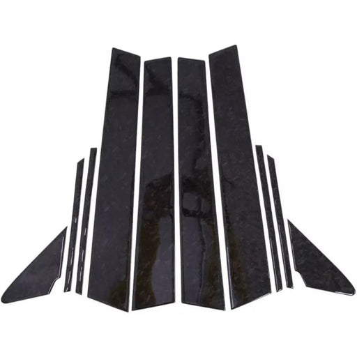 Forged Carbon Pillar Decal Panel Window – 10pcs Set for Subaru WRX VB (2022–2026)