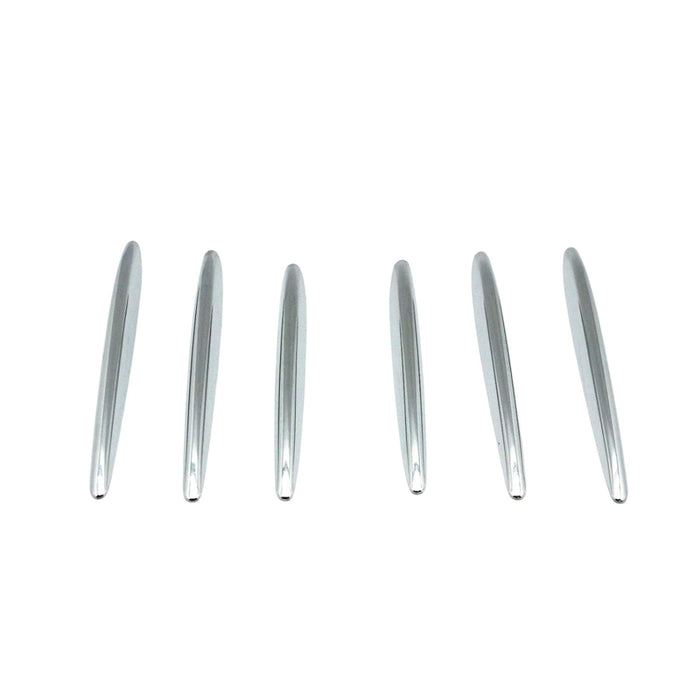 Mercedes Benz SLK Accessories, Chrome Molding Fins, Bonnet Grille Hood Vent Cover Trims for 2012-2019 Mercedes Benz R172 SLK Class - Chrome Nickel Stripe
