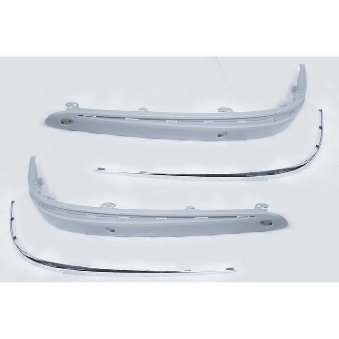 Front Bumper Molding with Chrome Trim Compatible with Mercedes-Benz E-Class W211 (2003–2006)