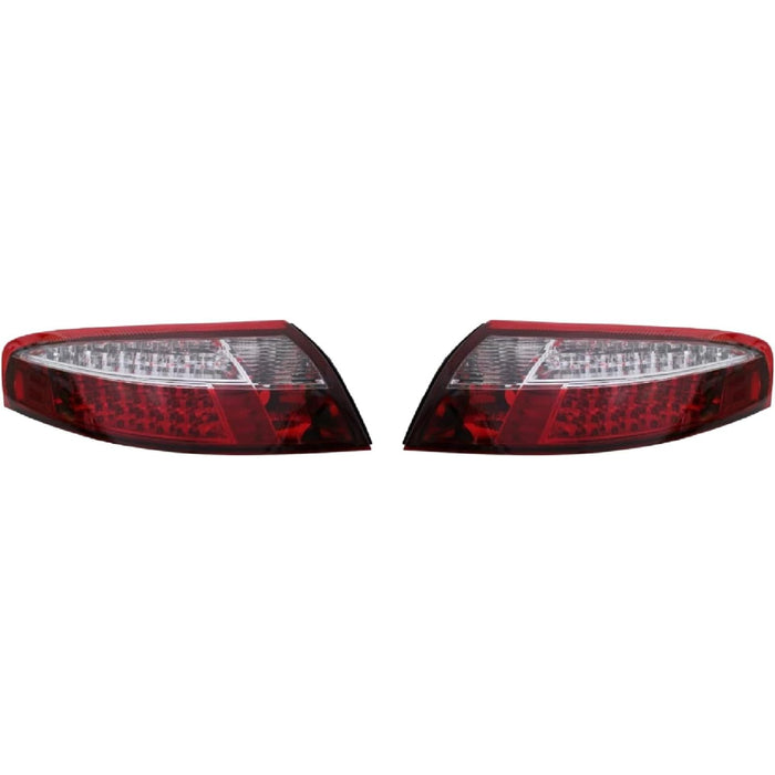 LED Rear Lights Assembly Red/Clear Lens – For Porsche 911 996 Carrera (1997–2004 Non-Turbo)