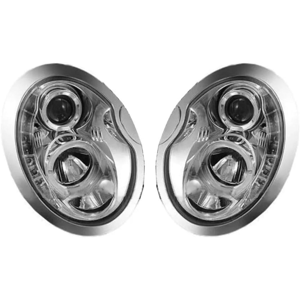 LED Daytime Lights Projector Headlights Clear for Mini Cooper R50 R52 R53 2002–2006
