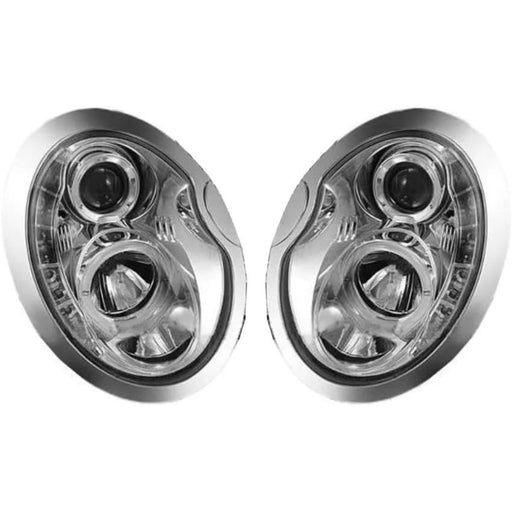 LED Daytime Lights Projector Headlights Clear for Mini Cooper R50 R52 R53 2002–2006
