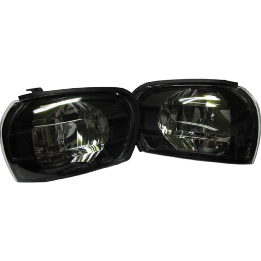 Black Smoke Side Corner Light Lamps – E-Marked for Subaru Impreza WRX STI GC8 (1992–2000)