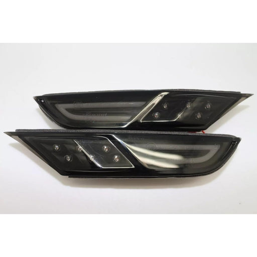 Dual Amber/White LED Front Side Marker Lights (Smoke Lens) – For Nissan GT-R R35 (2009–2024)