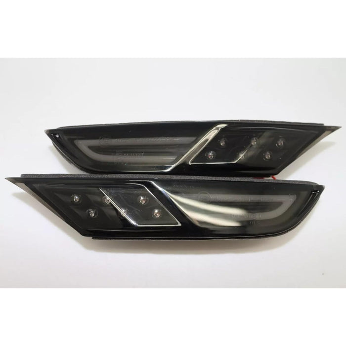 Dual Amber/White LED Front Side Marker Lights (Smoke Lens) – For Nissan GT-R R35 (2009–2024)