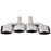 Quad Oval Exhaust Muffler Tips – Stainless Steel for Mercedes-Benz C/E/S Class (W204, W207, W212, W221)