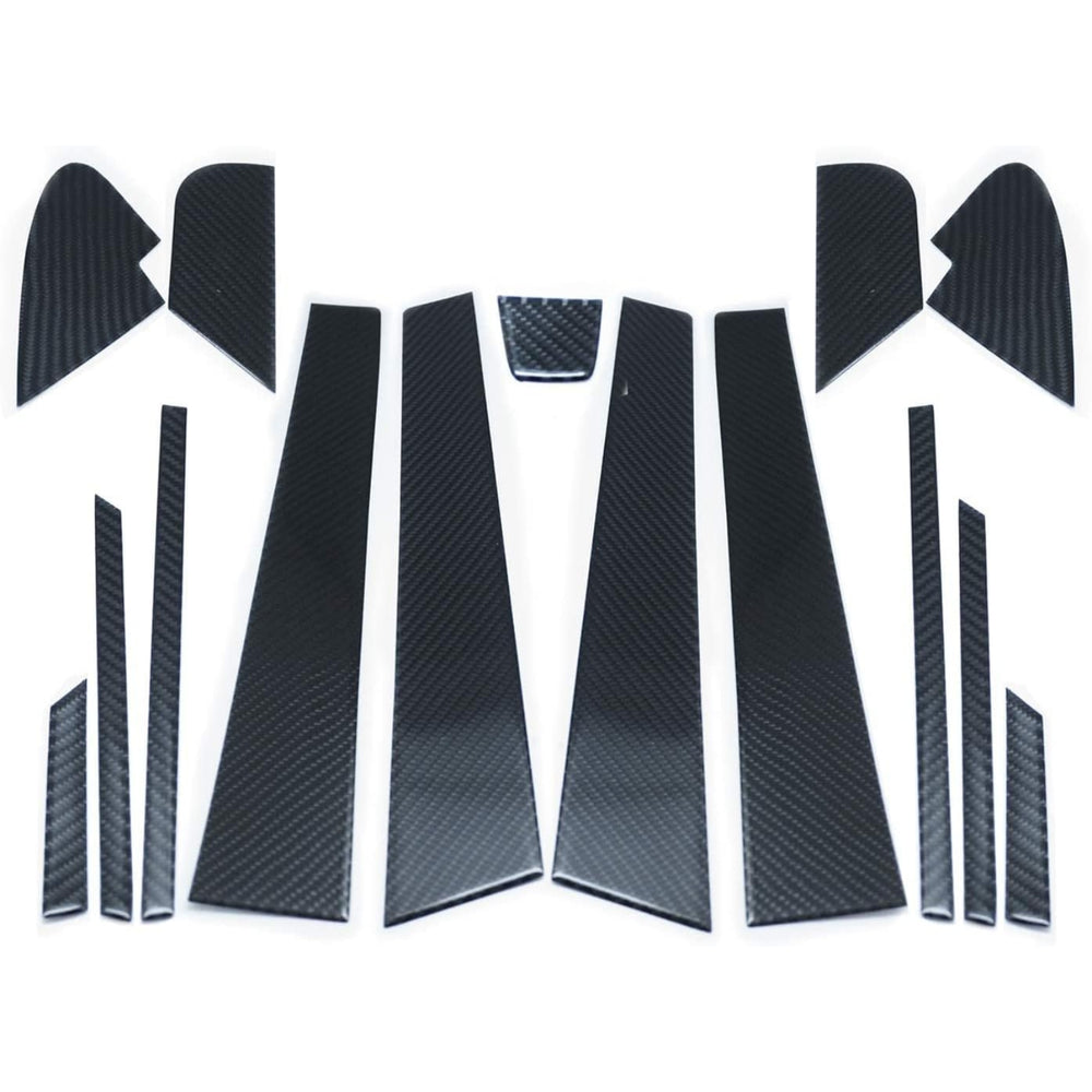 Carbon B Pillar Window Trim Covers Compatible With Subaru WRX / STI VA (2015–2021) – 15PCS