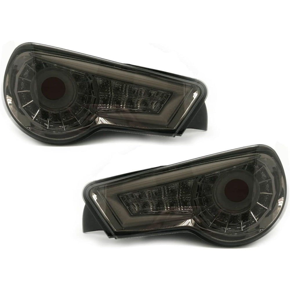 LED Black Smoke Tail Rear Light Lamps Compatible With 2012-2016 Scion FR-S Subaru BRZ Toyota GT86