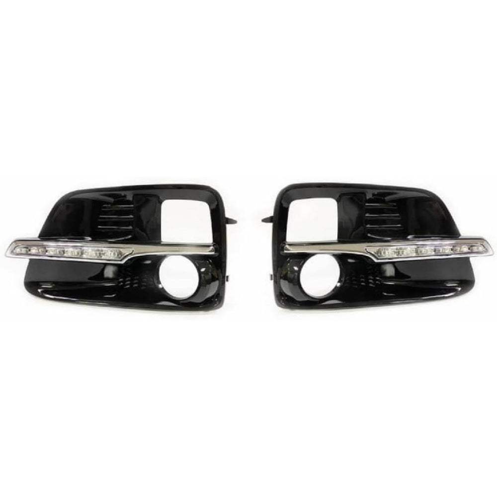 Upgrade White LED Daytime Running Lights Fog Light Bezels – For Subaru Levorg (2014–2017)