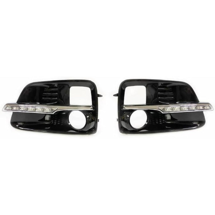 Upgrade White LED Daytime Running Lights Fog Light Bezels – For Subaru Levorg (2014–2017)