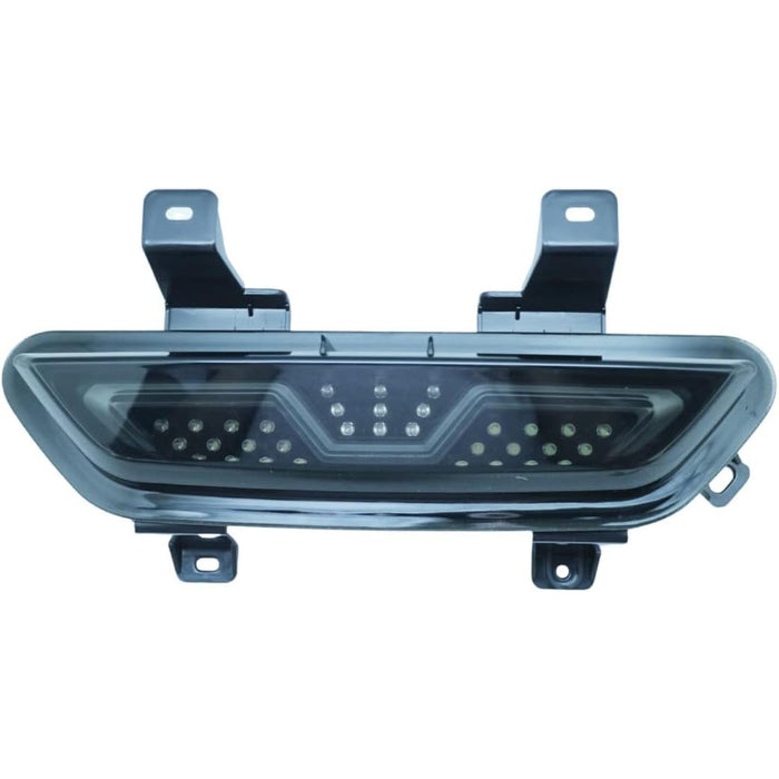 Smoked F1 LED Rear 4th Brake Light Fog Lamp Reverse Light Compatible with Ford Mustang 2015-2017