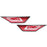 JDM Red Lens Dual Function DRL + Side Marker Light Compatible with 2016-2020 Honda Civic Type-R
