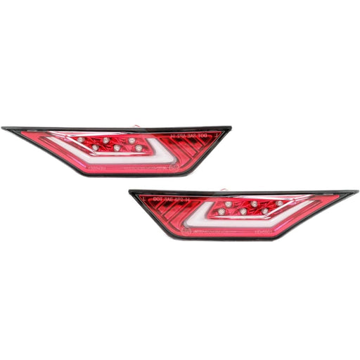 JDM Red Lens Dual Function DRL + Side Marker Light Compatible with 2016-2020 Honda Civic Type-R