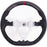 Carbon Fiber Perforated Leather Steering Wheel Red Stitching for Suzuki Swift Sport ZC33S 2017–2023