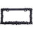 3D Chrome Skull License Plate Frame (Black, USA Size)