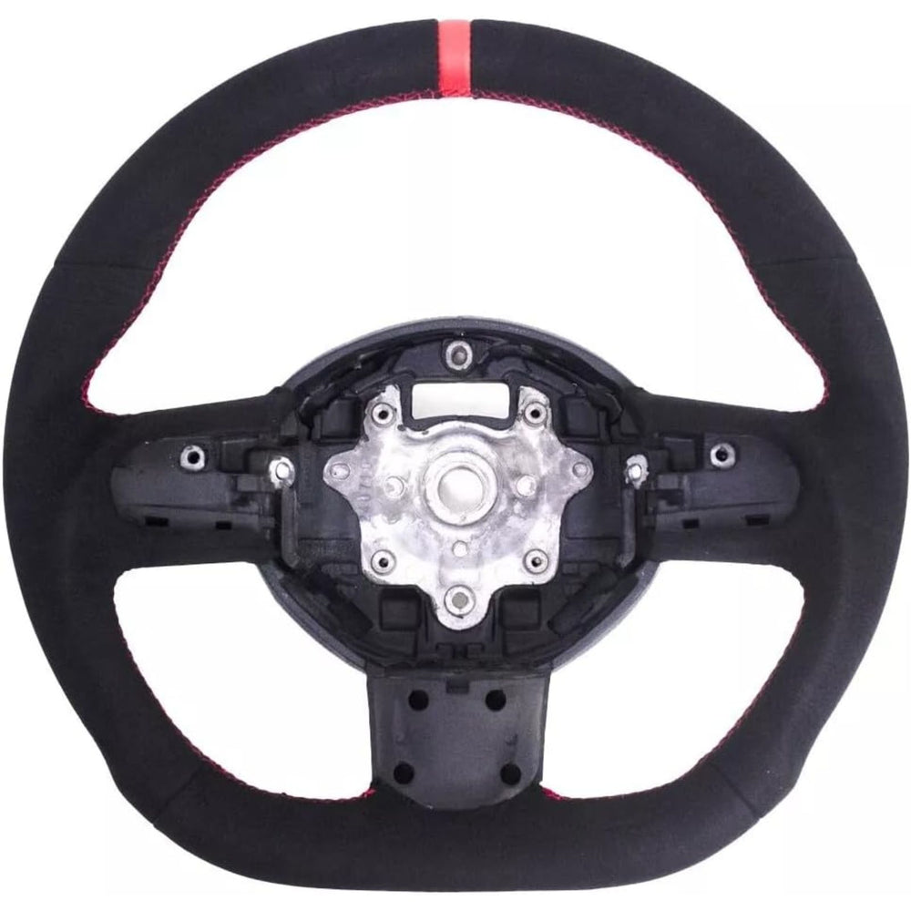 Full Suede Steering Wheel Red Stitching for Mini Cooper R55 R56 R58 R59 S 2007–2013