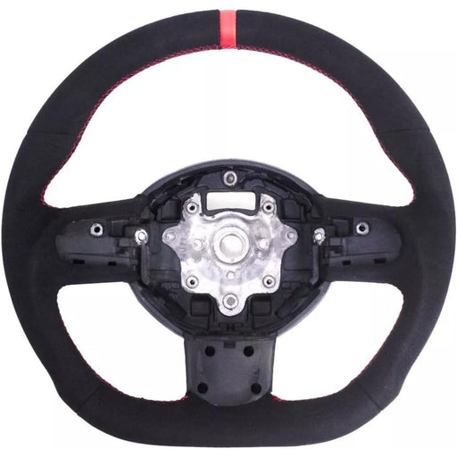 Full Suede Steering Wheel Red Stitching for Mini Cooper R55 R56 R58 R59 S 2007–2013