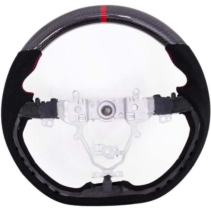 Carbon Fiber Suede Steering Wheel Red Stitching for Suzuki Swift Sport ZC33S 2017–2023