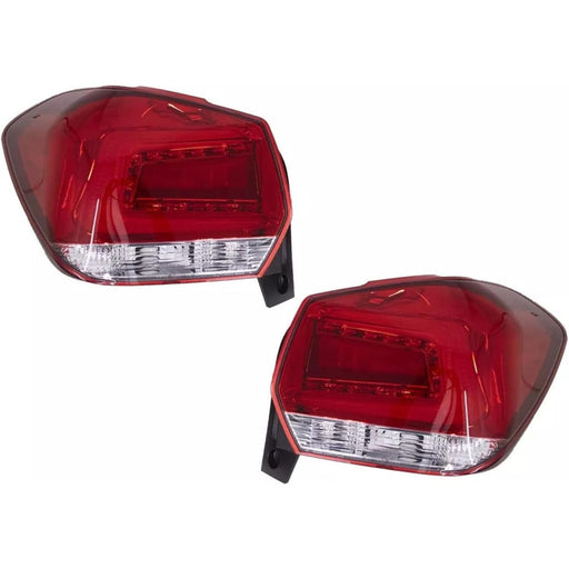 LED Tail Light Red/Clear for Subaru Crosstrek XV Impreza Sport 2012–2017