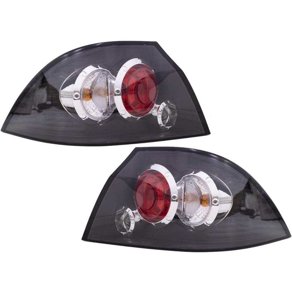 Clear Lens Black Housing LED Tail Lights – For Mitsubishi Lancer ES / OZ Rally / LS (2004–2006)