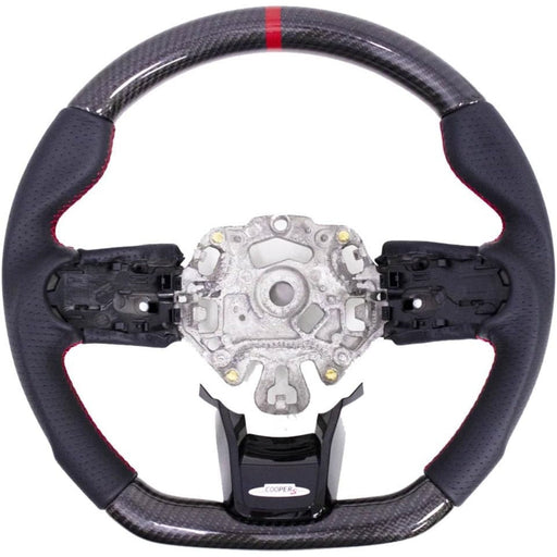 Aluminum Nappa Leather Steering Wheel Red Stitching for Mini Cooper F54 F55 F56 F57 F60 LCI2
