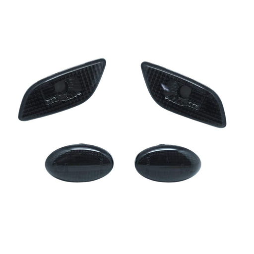 LED Side Markers Smoke Lens Lights Combo Compatible With 2002-2003 Subaru Impreza WRX STI