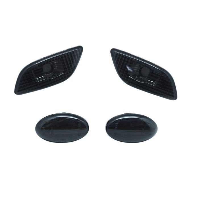LED Side Markers Smoke Lens Lights Combo Compatible With 2002-2003 Subaru Impreza WRX STI