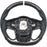 Carbon Fiber & Perforated Leather Steering Wheel – White Stitching for Toyota Supra (2020–2026)