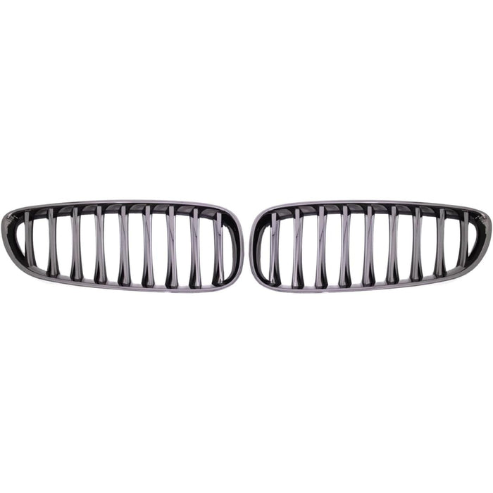 Front Chrome Black Kidney Grille Replacement Compatible with BMW Z4 E89 Mk2 2009-2016