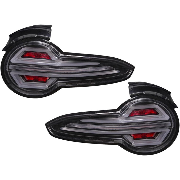 Black Full LED Tail Lights with Sequential Indicator for Mazda MX-5 Miata ND 2015–2023
