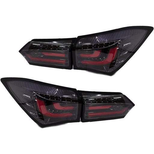 LED Tail Lights Red/Black for Toyota Corolla / Corolla Altis 2014–2018 (JDM/Euro Spec)