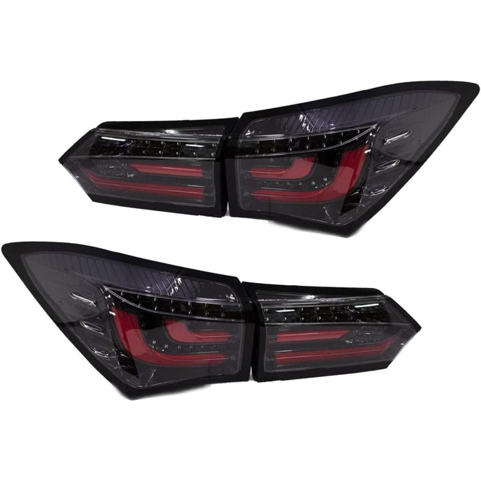 LED Tail Lights Red/Black for Toyota Corolla / Corolla Altis 2014–2018 (JDM/Euro Spec)