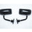Carbon Look F1 Style Race Mirrors (Universal Fit, Pair RH+LH)