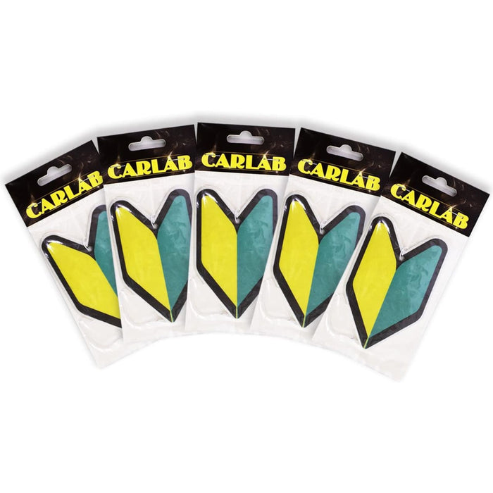 Wakaba Tree Car Air Freshener (5 Pack, Apple Scent, JDM Style)
