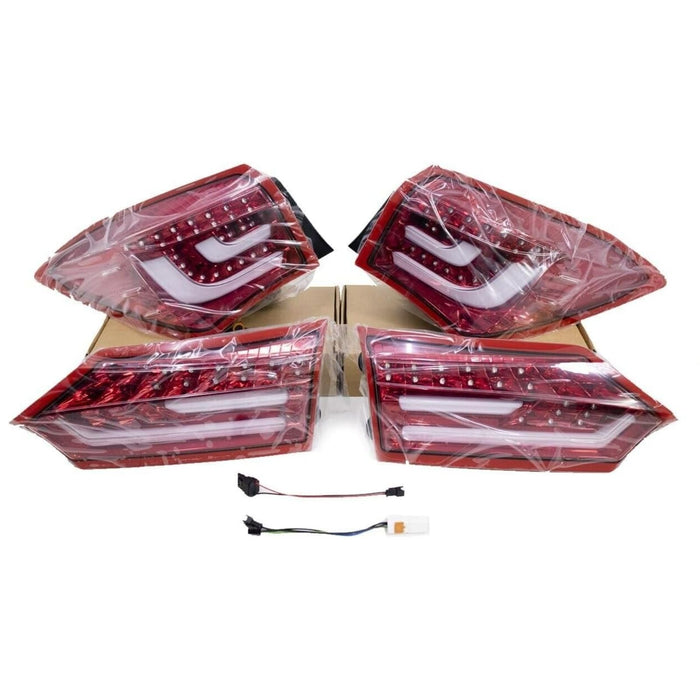 LED Tail Lights Clear Lens Black Housing for Toyota Corolla Altis 2014–2018