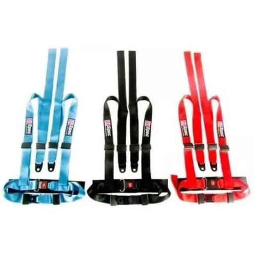 D1 Spec Universal 4-Point Racing Harness Seat Belt (Black)