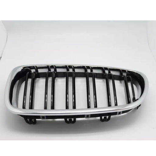 Chrome Black Dual Fin Front Grille Hood Nose for BMW F10 F11 5 Series 2010–2015