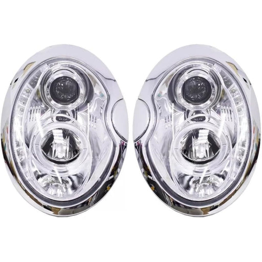 LED Daytime Lights Projector Headlights Clear for Mini Cooper R50 R52 R53 2002–2006