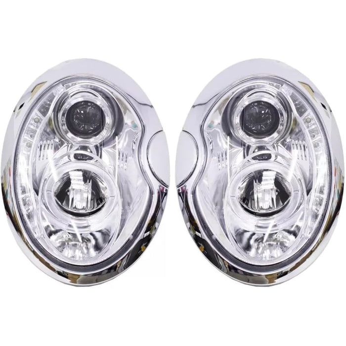LED Daytime Lights Projector Headlights Clear for Mini Cooper R50 R52 R53 2002–2006