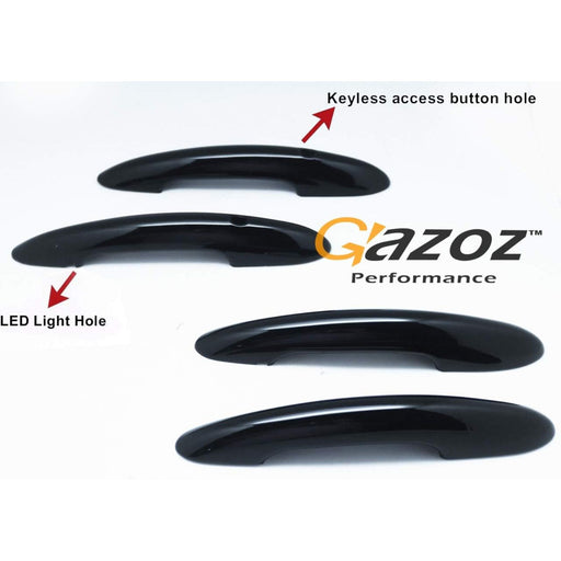 Keyless De-Chrome Gloss Black Door Handle Cover for Mini Cooper F54 Clubman JCW