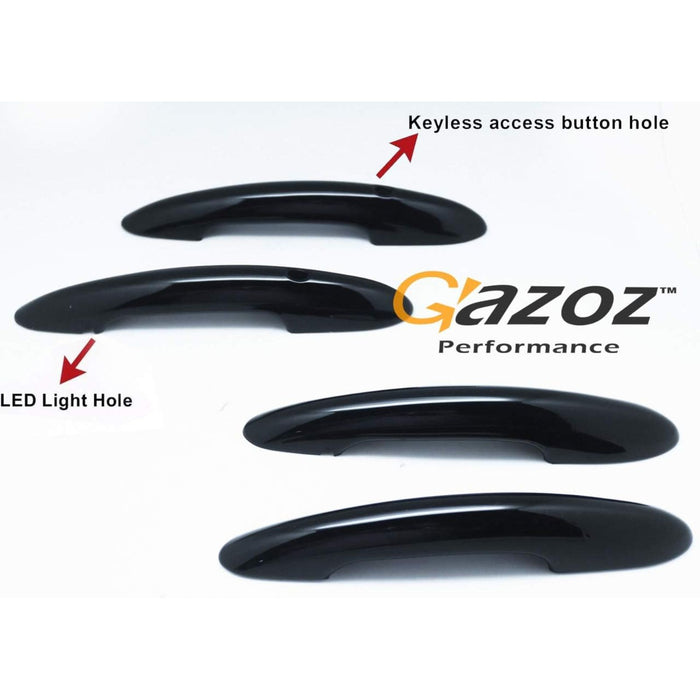 Keyless De-Chrome Gloss Black Door Handle Cover for Mini Cooper F54 Clubman JCW