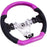 Pink Carbon &amp; Perforated Leather Steering Wheel – Pink Stitching for Subaru WRX & STI (2015–2021, VA)