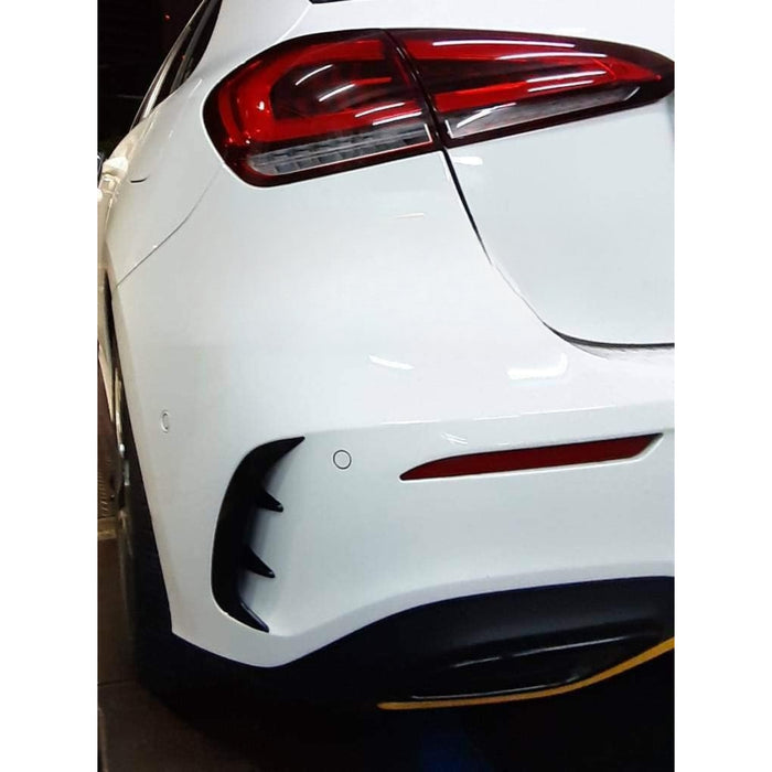 Rear Bumper Canards Flaps Vent Compatible With Mercedes-Benz W177 A35 A45 AMG (2018+)